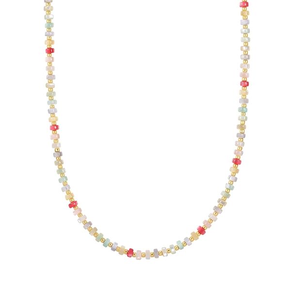 Yokoamii Łańcuszek Sztuczna perła Wielokolorowy Naszyjniki 1 ct Damski. Białe naszyjniki damskie Yokoamii, z perłą, pozłacane. Za 189.99 zł.