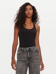 Tommy Hilfiger Body UW0UW05512 Czarny Slim Fit. Czarne body i gorsety Tommy Hilfiger, bez wzorów, z syntetyku. Za 139.99 zł.