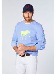 Polo Sylt Bluza w kolorze błękitnym rozmiar: L. Niebieskie bluzy damskie Polo Sylt, l, bez wzorów, bez kaptura. Za 83.42 zł.