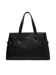 GINO ROSSI Torebka C-LDA9204 Czarny. Czarne shopper bag Gino Rossi, bez wzorów, ze skóry, bez dodatków. Za 279.99 zł.