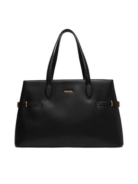 GINO ROSSI Torebka C-LDA9204 Czarny. Czarne shopper bag Gino Rossi, ze skóry, bez dodatków. Za 279.99 zł.