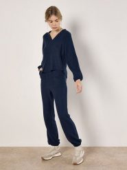 Apricot Bluzka w kolorze granatowym rozmiar: XL. Niebieskie bluzki damskie Apricot, xl, bez wzorów, bez kołnierzyka, bez ramiączek. Za 69.99 zł.