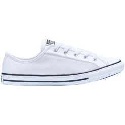 Adidasy Converse Chuck Taylor All Star Dainty Leather Low, Dla obu płci. Białe obuwie sportowe damskie Converse, ze skóry ekologicznej, bez zapięcia. Za 490.00 zł.