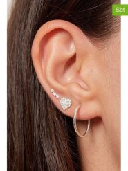 Lodie Silver 3-częściowy zestaw z cyrkoniami rozmiar: onesize. Szare kolczyki damskie Lodie Silver, z cyrkonią, srebrne. Za 52.99 zł.