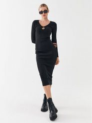 ONLY Sukienka codzienna 15302675 Czarny Standard Fit. Czarne sukienki damskie Only, bez wzorów, z bawełny, bez ramiączek. Za 99.99 zł.