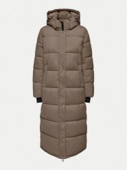 ONLY Płaszcz zimowy 15287913 Brązowy Regular Fit. Brązowe kurtki damskie Only, na zimę, s, bez wzorów, z syntetyku, bez kaptura. Za 699.99 zł.