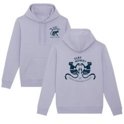 Bluza z bawełny organicznej – 2 małpki – z kapturem / dla dorosłych (liliowa). Fioletowe bluzy damskie SURF MONKEY, m, bez wzorów, z bawełny, z kapturem. Za 349.95 zł.