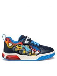 Geox Sneakersy J Inek J559CE 01454 C0693 D Granatowy. Niebieskie buty sportowe chłopięce Geox, ze skóry, bez zapięcia. Za 159.99 zł.