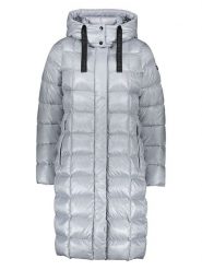 Fuchs Schmitt Płaszcz pikowany w kolorze srebrnym rozmiar: 38. Szare płaszcze damskie Fuchs Schmitt, bez wzorów, bez kaptura. Za 491.99 zł.