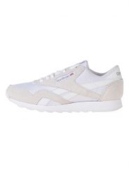 Reebok Skórzane sneakersy "Classic Nylon" w kolorze biało-beżowym rozmiar: 45,5. Białe obuwie sportowe damskie Reebok, z materiału, bez zapięcia. Za 184.95 zł.