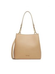 GINO ROSSI Torebka TYLO-182 Beżowy. Brązowe torebki klasyczne damskie Gino Rossi, z materiału, bez dodatków. Za 279.99 zł.