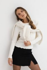 SPÓDNICA SAM CZARNA S - Flawless. Czarne spódnice damskie Flawless, na co dzień, s, bez wzorów, z moheru, eleganckie, mini. Za 175.20 zł.