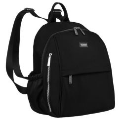 Plecak damski Peterson PTN CPY-04 czarny. Czarne plecaki Peterson, bez wzorów, z materiału. Za 87.99 zł.