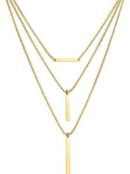 Liebeskind Naszyjnik z elementami ozdobnymi - dł. 52 cm rozmiar: onesize. Naszyjniki damskie Liebeskind, ze stali. Za 165.99 zł.