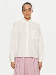 Weekend Max Mara Koszula Aureo 2515111071 Biały Oversize. Białe koszule damskie Weekend Max Mara, bez wzorów, z bawełny, bez kołnierzyka, bez ramiączek. Za 579.99 zł.
