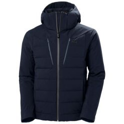 Kurtka narciarska Helly Hansen Rivardige infinity. Niebieskie kurtki damskie Helly Hansen, na zimę, bez wzorów, bez kaptura. W wyprzedaży za 2,558.00 zł.