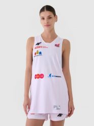 4F Koszulka meczowa replika domowa z sezonu 2024/25 damska 4F x KS Bydgoszcz - multikolor M. Czerwone koszulki sportowe damskie 4F, l, bez wzorów, z dzianiny, bez ramiączek, na fitness i siłownię. Za 199.99 zł.