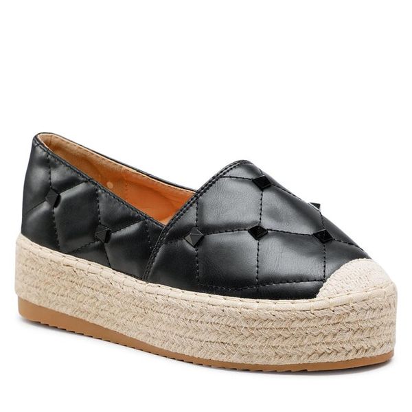 Espadryle DeeZee. Czarne espadryle damskie DeeZee, bez wzorów, bez obcasa. Za 119.99 zł.