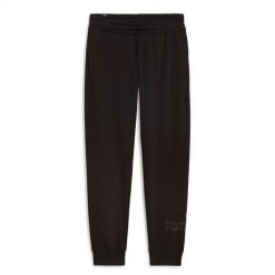 Spodnie sportowe damskie Puma Ess+ Animal Pants Fl. Czarne spodnie sportowe damskie Puma, uniwersalny, bez wzorów, z dresówki, na fitness i siłownię. Za 306.00 zł.