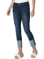 Heine Dżinsy - Slim fit - w kolorze granatowym rozmiar: 42. Niebieskie jeansy damskie Heine. Za 85.95 zł.