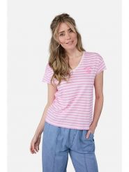 LIEBLINGSSTÜCK Koszulka "Dolly" w kolorze różowo-jasnoróżowym rozmiar: XL. Różowe bluzki damskie LIEBLINGSSTÜCK, xl, bez wzorów, z bawełny, bez kołnierzyka, bez ramiączek. Za 148.96 zł.