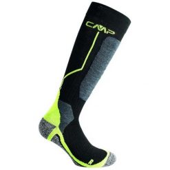 Skarpety narciarskie CMP SKI SOCK WOOL wełniane ocieplane antybakteryjne. Czarne skarpetki damskie Campagnolo, bez wzorów, z wełny. Za 62.99 zł.