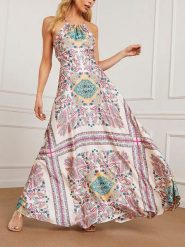 LA Angels Sukienka w kolorze biało-zielono-różowym rozmiar: S. Białe sukienki damskie LA Angels, bez wzorów, bez ramiączek. Za 134.85 zł.