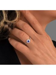 OR Carats Złoty pierścionek z kamieniami szlachetnymi rozmiar: 56. Niebieskie pierścionki damskie OR Carats, z topazem, złote. Za 1,043.99 zł.