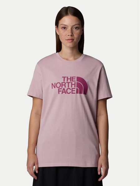 The North Face T-Shirt Easy NF0A8A6G Różowy Loose Fit. Czerwone t-shirty damskie The North Face, m, bez wzorów, z bawełny, bez kołnierzyka. Za 129.99 zł.