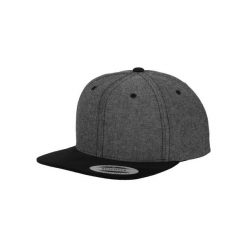 Czapka typu snapback Flexfit Chambray-Suede. Czarne czapki z daszkiem damskie FLEXFIT, bez wzorów. Za 148.00 zł.