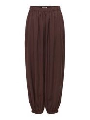 ONLY Spodnie materiałowe Scarly 15380514 Brązowy Relaxed Fit. Brązowe spodnie materiałowe damskie Only, bez wzorów, z materiału. Za 169.99 zł.