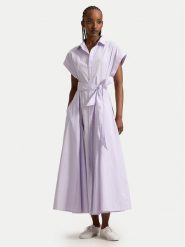 Polo Ralph Lauren Sukienka koszulowa 211A96363002 Fioletowy Regular Fit. Fioletowe sukienki damskie Polo Ralph Lauren, bez wzorów, z bawełny, bez ramiączek. Za 1,599.00 zł.