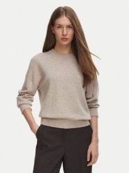 Tommy Hilfiger Sweter WW0WW51459 Beżowy Regular Fit. Brązowe swetry klasyczne damskie Tommy Hilfiger, m, z kaszmiru, bez kołnierzyka. Za 1,299.00 zł.