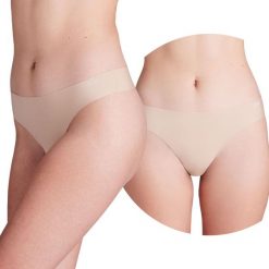 Majtki damskie stringi Under Armour Pure Stretch 3-PAK. Brązowe stringi Under Armour, bez wzorów. Za 90.99 zł.