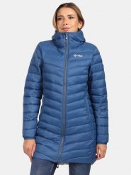 Kilpi Płaszcz pikowany "Leila" w kolorze niebieskim rozmiar: 38. Niebieskie płaszcze damskie Kilpi, z aplikacjami, bez kaptura. Za 378.54 zł.