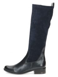 Caprice Kozaki w kolorze granatowym rozmiar: 38. Niebieskie kozaki damskie Caprice, na zimę, z materiału, bez obcasa, na obcasie, bez zapięcia. Za 286.45 zł.