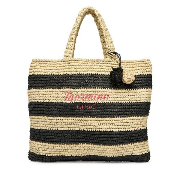 Torebka Liu Jo. Czarne shopper bag Liu Jo, bez wzorów, bez dodatków. Za 379.99 zł.