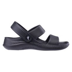 Sandały Martes Essentials Sand 92800598430 czarne. Czarne sandały damskie bez wzorów, bez obcasa, bez zapięcia. Za 80.59 zł.
