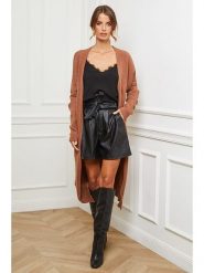 So Cachemire Kardigan "Acor" w kolorze karmelowym rozmiar: S. Brązowe kardigany damskie So Cachemire, s, bez wzorów, z kaszmiru. Za 175.26 zł.