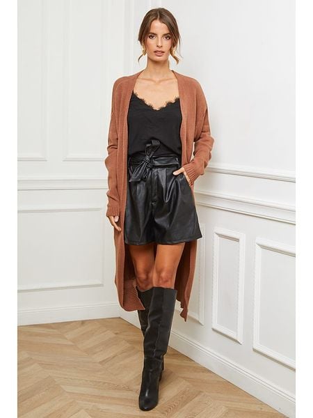 So Cachemire Kardigan "Acor" w kolorze karmelowym rozmiar: S. Brązowe kardigany damskie So Cachemire, s, bez wzorów, z kaszmiru. Za 237.73 zł.