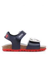 Geox Sandały B Sandal Chalki Boy B152QC000BCC4084 M Granatowy. Niebieskie sandały chłopięce Geox, ze skóry, bez zapięcia. Za 129.99 zł.