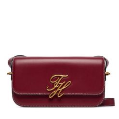 Torebka Tommy Hilfiger. Czerwone listonoszki damskie Tommy Hilfiger, bez wzorów, bez dodatków. Za 849.99 zł.