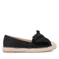 Espadryle DeeZee. Czarne espadryle damskie DeeZee, bez wzorów, bez obcasa. Za 99.99 zł.