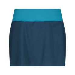 Spódnica mini 2 w 1 damska CMP. Niebieskie spódnice damskie CMP, bez wzorów, sportowe, mini. Za 218.45 zł.