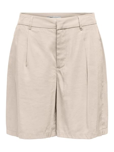 ONLY Szorty w kolorze beżowym rozmiar: XS. Brązowe szorty damskie Only, bez wzorów, z wiskozy, z podwyższonym stanem. Za 52.42 zł.