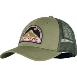 FJALLRAVEN Czapka z daszkiem Badge Langtradarkeps green-L/XL. Zielone czapki z daszkiem damskie Fjällräven, z aplikacjami, z bawełny. Za 232.65 zł.
