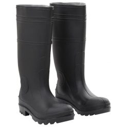 Kalosze VidaXL PVC rozmiar 38 czarne. Czarne kalosze damskie vidaXL, bez wzorów, z materiału, przed kolano. Za 115.75 zł.