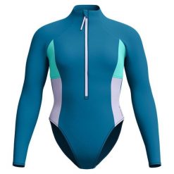 Damski Jednoczęściowy Kostium Kąpielowy Z Długim Rękawem Z Kolorowymi Wstawkami. Zielone stroje jednoczęściowe Speedo, bez wzorów. Za 394.99 zł.