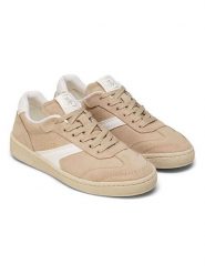 Marc O´Polo Skórzane sneakersy w kolorze beżowo-białym rozmiar: 38. Białe obuwie sportowe damskie bez zapięcia. Za 396.24 zł.