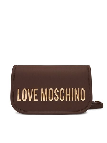 LOVE MOSCHINO Torebka JC4028PP1NKD0301 Brązowy. Brązowe listonoszki damskie Love Moschino, bez wzorów, ze skóry, bez dodatków. Za 459.99 zł.